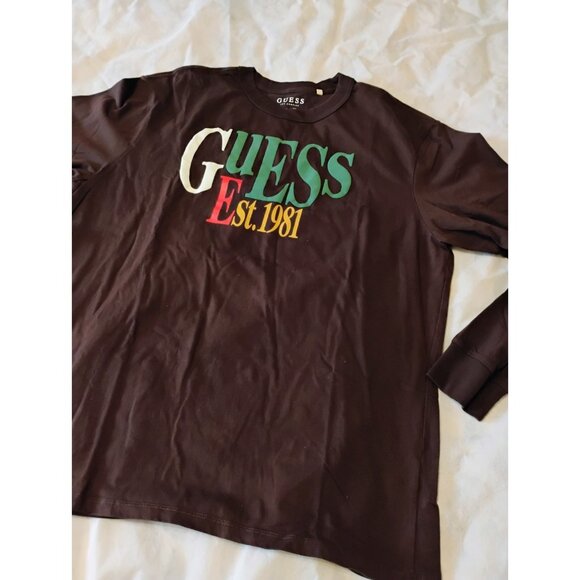 Guess Los Angeles T-Shirt XL Long Sleeve - Picture 1 of 5
